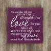 Slickblue Wood Sign with Quote – Rustic Decor, "You Know My Heart" Saying, 7x7, Multicolor Options - 3 of 3