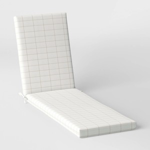 78"x24" Woven Outdoor Chaise Lounge Cushion - Threshold™ - 1 of 4