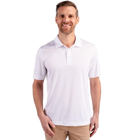 Cutter Buck Prospect Textured Stretch Mens Short Sleeve Polo White M Target