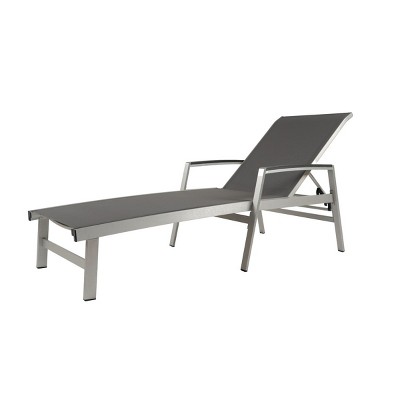 Outdoor Aluminum Chaise Lounge Chairs with Mesh Seats,Adjustable Poolside Lounger Set for Patio,Lightweight Sunbathing Chairs-Cuddlewood