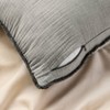 Euro 26''x26'' Textured Chambray Cotton Decorative Throw Pillow - Casaluna™ - 3 of 4