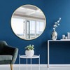 Round Gold Mirror for Bathroom Circle Mirrors for Wall Decorative Brushed Metal Frame Mirror with Wall Mounted for Living Room Bedroom Gold - 4 of 4