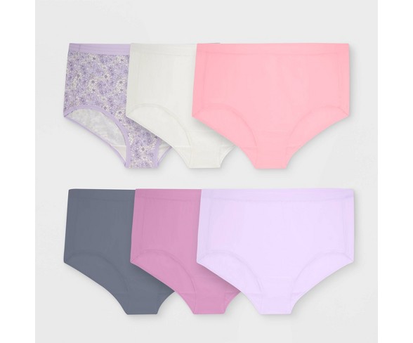 Fit for Me by Fruit of the Loom Women's Plus 6pk Microfiber Classic Briefs - Color May Vary 9
