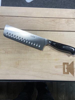 JoyJolt 7-in Nakiri Knife High Carbon Steel Kitchen Knife