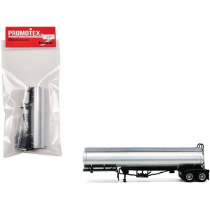 Elliptical Tanker Trailer Silver 1/87 (HO) Plastic Model by Promotex - 1 of 4