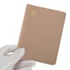 Unique Bargains Gold-stamped Airplane Pattern Passport Holder 1 Pc - 3 of 4