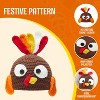 Joyfy Turkey Beanie Hat with Ear Flaps, Thanksgiving Halloween Costume Dress Up Hats, Turkey Hat Photograph Prop Party Favor Supplies for Baby - 3 of 4