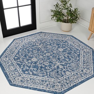Palazzo Vine and Border Textured Weave Indoor/Outdoor Area Rug  - JONATHAN Y - 1 of 4