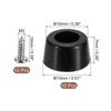 Unique Bargains Non-Slip Rubber Bumper Feet with Stainless Steel Washer Screws - 2 of 4