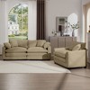 2-Piece Corduroy Sofa Set with 1-Seater and 2-Seater, Cloud-Like Comfort, Flexible Combination - 2 of 4