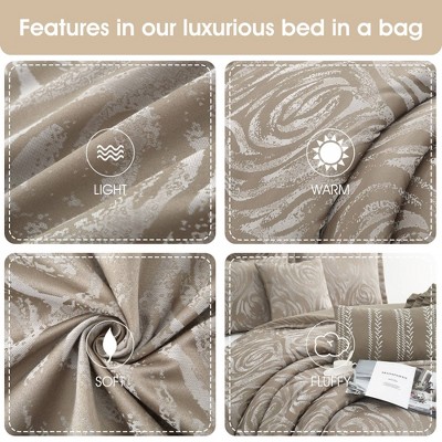 Nanshing 7pc Queen Alameda Comforter Bedding Set Taupe — фото 7