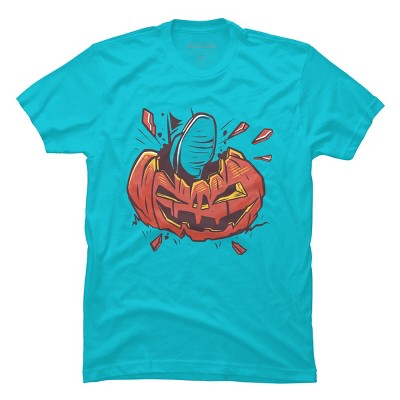 Men's Design By Humans Halloween smashed pumpkin By BlackBerry55 T-Shirt