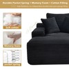 NicBex Modern Velvet Oversized Armrest Sofa Futon Couch with Soft Pillows,Comfortable Sleeper Sofa for Living Room,Apartment - 2 of 4