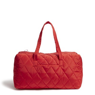 Image of Vera Bradley Women's Outlet Ultralight Large Travel Duffel Goji Berry Red