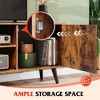 Itopfox Mid-Century Modern TV Stand for 55 Inch TVs with Storage Cabinet, Entertainment Center for Living Room and Bedroom, Brown TV Console - 4 of 4