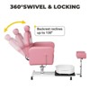 FinerFurnis Pedicure Chair, Stylish Pedicure Tub with Adjustable Foot Rest and Telescopic Headrest, Backrest Reclines Up to 130°, No Plumbing - 4 of 4