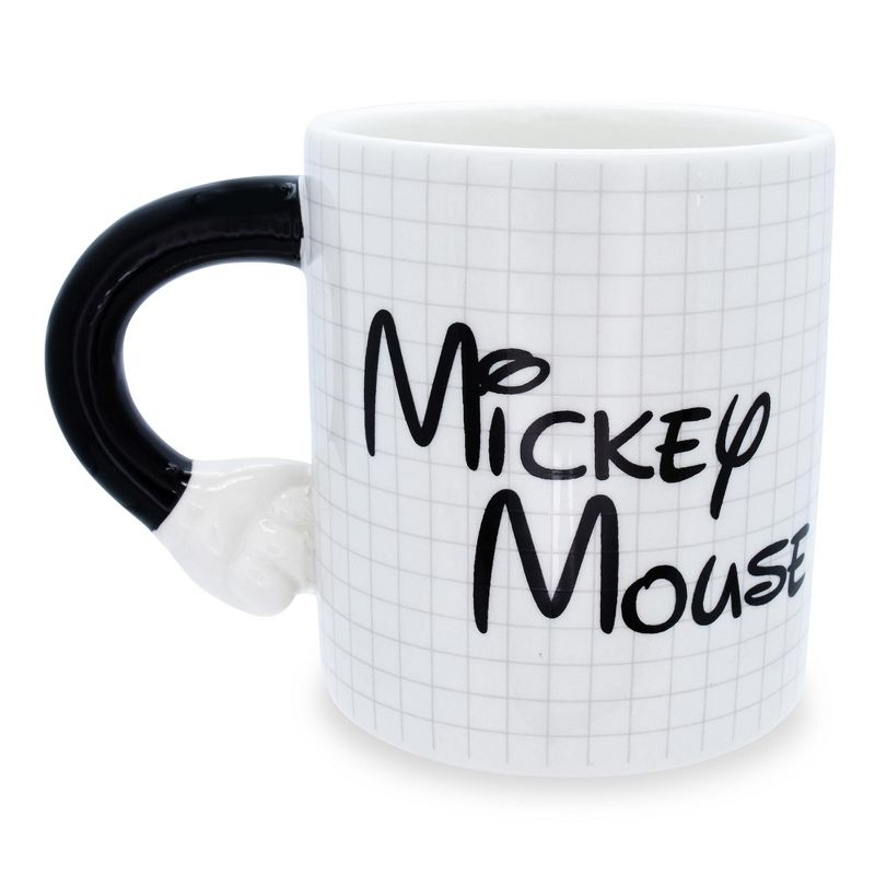 Silver Buffalo Disney Mickey Mouse Sculpted Handle Ceramic Mug | Holds 20 Ounces, 2 of 7