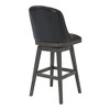 30" Journey Faux Leather Swivel Barstool with High-Density Foam - Armen Living - 3 of 4