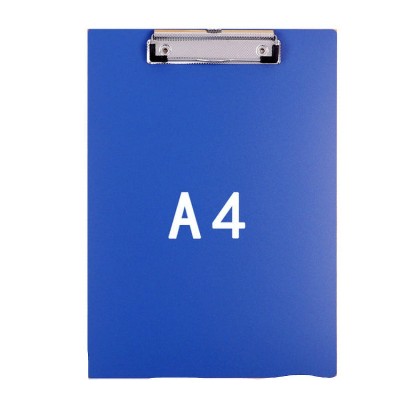 Simple File Board Folder Student Writing Board Paper Clip Restaurant Menu Folder(A4 Blue)