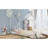 Full Size Wood House Bed with Roof for Kids,Teens - 3 of 4