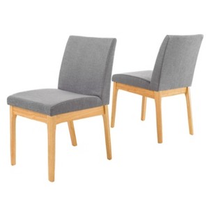 Kwame Dining Chair - Gray (Set of 2) - Christopher Knight Home, Gray/Brown