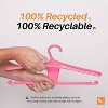 Kangaroo Hangers 10pk Original Clothes Hangers Pink - 2 of 4