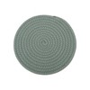 Unique Bargains Trivet Round Rope Woven Mat Cotton Non-woven Fabric 7.87"x7.87"x0.31" - 3 of 3