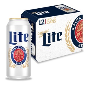 Miller Lite Beer - 12pk/16 fl oz Cans - 1 of 4