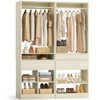 Aheaplus Set of 2 Freestanding Closet Organizer with Drawers and Hanging Rods,  Walk-in Closet System Set with Shoe Rack and Storage Cubes - 2 of 4