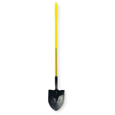 NUPLA 6894157 Round Point Shovel,48 In.Handle,16 ga.