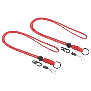 Unique Bargains Badge Lanyard Necklace Keychain Cord Metal Clasp Strap for Key Whistle ID Card Badge Holder 2 Pcs - 1 of 4