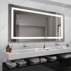 DOMETOUR 72 x 36 LED Bathroom Mirror with Anti-Fog & Touch Sensor, Modern Frameless Lighted Wall Mirror for Vanity or Dressing Area - 2 of 4
