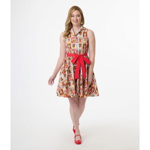 Smak Parlour Women's 1960s Flare Dress - 1 of 4