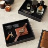 Juvale 2 Pack Faux Leather Valet Tray for Men, Velvet Catchall Organizer for Entryway, Nightstand, Keys, Wallet, Black, 10 x 8 x 2 In - 2 of 4
