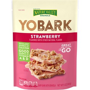 YOBARK Strawberry Greek Yogurt Pouch - 5oz - 1 of 4