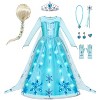 Joyfy Halloween Ice Princess Dress Costume for Girls Kids , Light-Up Princess Dress Up Cosplay Party Decor, Sequin Gown for Birthday - 2 of 4