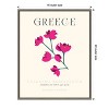 Amanti Art Greece Travel Poster Hellenic Bougainvillea by Chayan Lewis Canvas Wall Art Print Framed 16 x 20-in. - 4 of 4