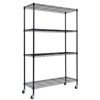 4-Tier Garage Storage Shelving with Wheels – Heavy Duty Adjustable Rolling Utility Rack for Garage & Kitchen - 3 of 4