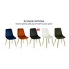 Set of 4 Bingo Upholstered  Side Chair Gold Leg-Maison Boucle - 3 of 4