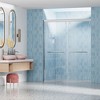 NicBex Shower Door 72"H Semi-Frameless Shower Doors with 1/4" (6mm) Thick Clear Tempered Glass Door with Explosion-Proof Film - 2 of 4