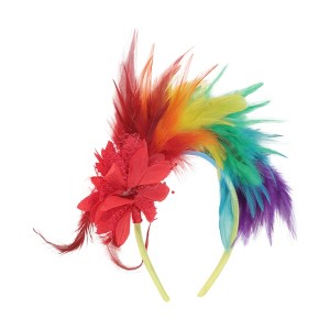 Unique Bargains Women's Six Colors Feathers Headband 1 Pc - 1 of 4