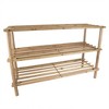 Home Basics Pine Shoe Shelf, Cherry - 2 of 4