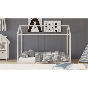 Home Design Perry Twin Solid Wood Canopy Bed - 1 of 4