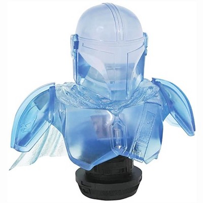 Diamond Select Star Wars The Mandalorian Limited Edition Light-Up 10-Inch Clear Resin Bust