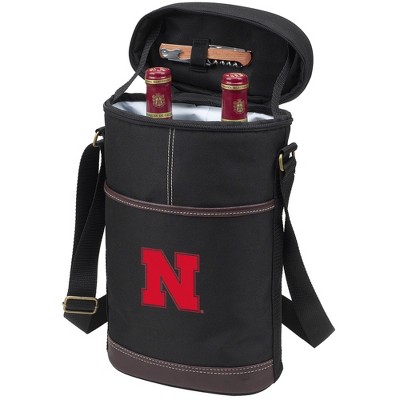 NCAA Nebraska Cornhuskers Insulated 2-Bottle Wine Tote