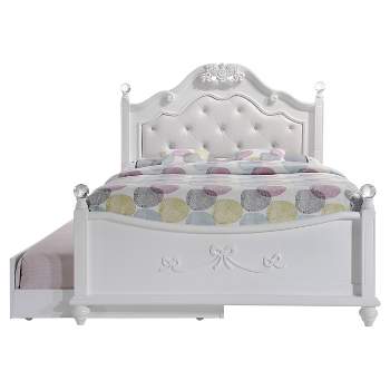 Full Annie Bed with Trundle White - Picket House Furnishings
