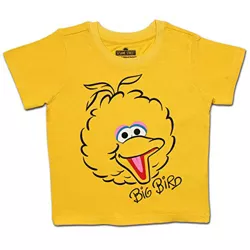 Sesame Street Boy's Character Print Short Sleeve Crewneck Shirt For Toddlers
