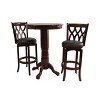 Boraam 29" Industries Cathedral Swivel Barstool Cherry: Upholstered, Lacquered Hardwood with Foam Fill - 3 of 4