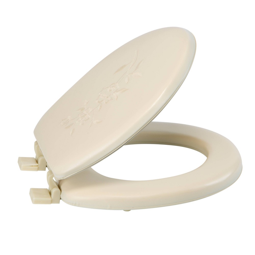 Photos - Toilet Seat 17"  Beige - Bath Bliss