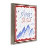 Stupell Industries Red & Blue Apres Ski Club Floating Frame Canvas Art - 2 of 4